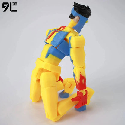 Invincible Boy Action Figure 14cm 3D Printed Multi Jointed Model