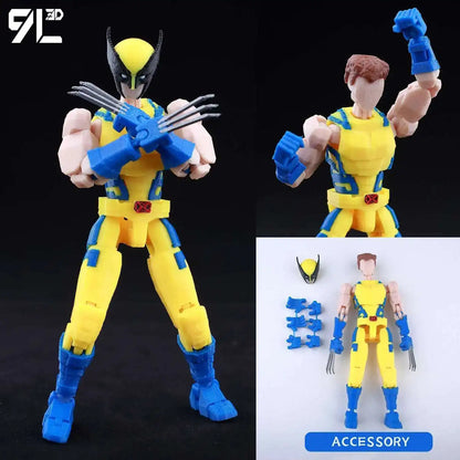 14cm Multi Jointed Action Figure 3D Printed Poseable Collectible Toy
