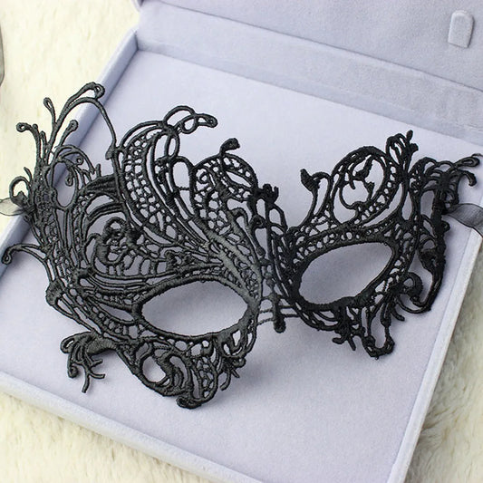 Lace Masquerade Mask Black Venetian Eye Mask