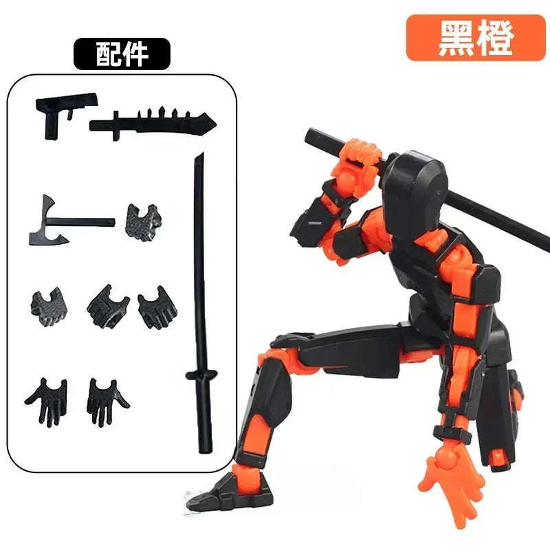 13-Joint Movable Robot Action Figure 3D Printed DIY Toy