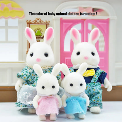 1:12 Mini Animal Doll Forest Family Dollhouse Figure