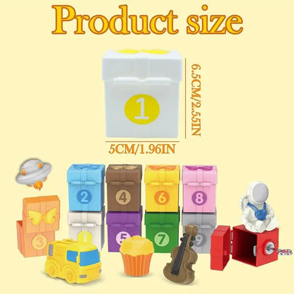 Montessori Farm Train Counting & Sorting Learning Toy Set