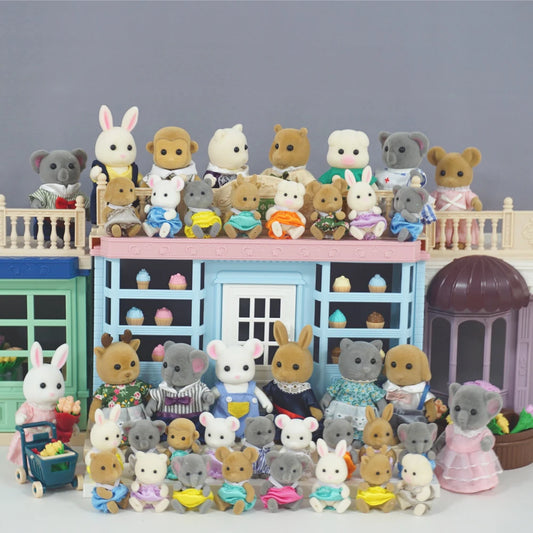 1:12 Mini Animal Doll Forest Family Dollhouse Figure
