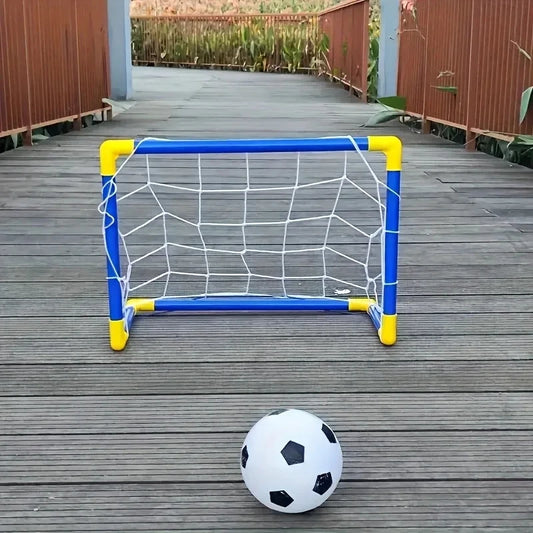 Portable Soccer Goal Set with Ball, Net & Pump