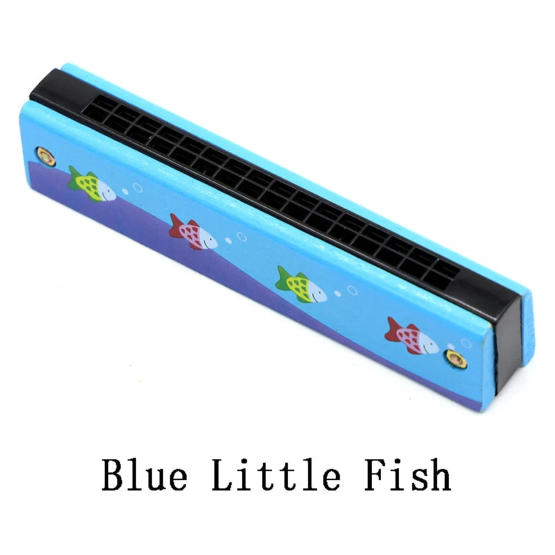 Wooden Harmonica Musical Instrument Toy for Kids