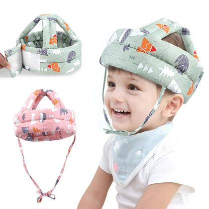 Baby Safety Helmet Soft Adjustable Head Protection Cap