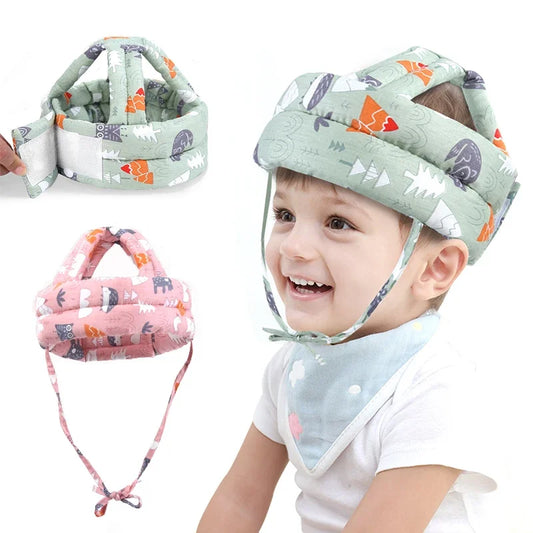 Baby Safety Helmet Soft Adjustable Head Protection Cap