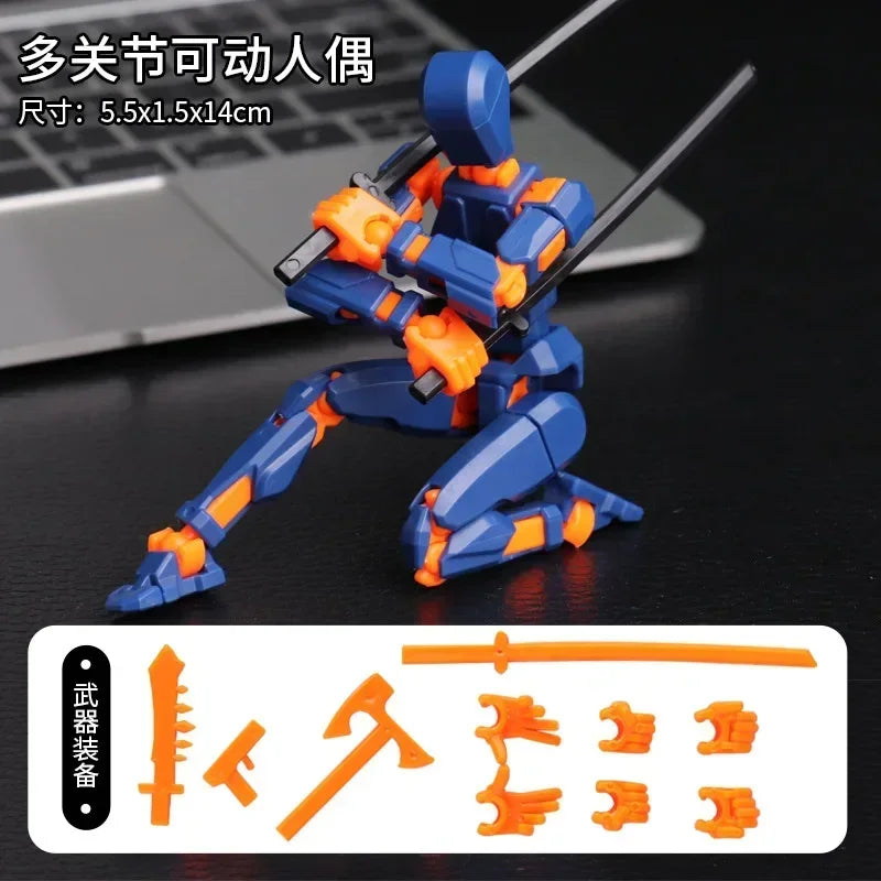 13-Joint Movable Robot Action Figure 3D Printed DIY Toy