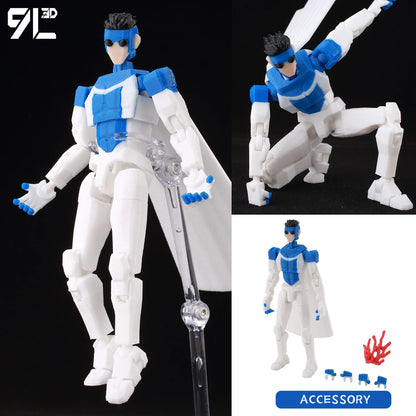 14cm Multi Jointed Action Figure 3D Printed Poseable Collectible Toy