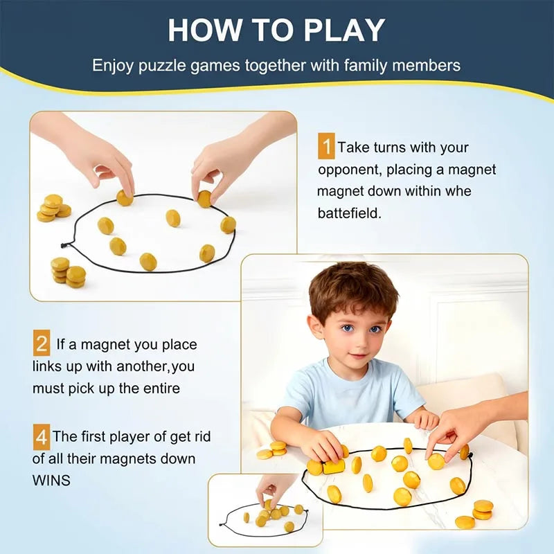 Magnetic Stones Game – Interactive Strategy Board Game