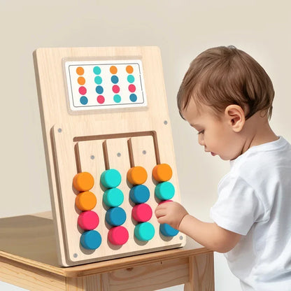 Montessori Wooden Shape Matching Board Learning Puzzle