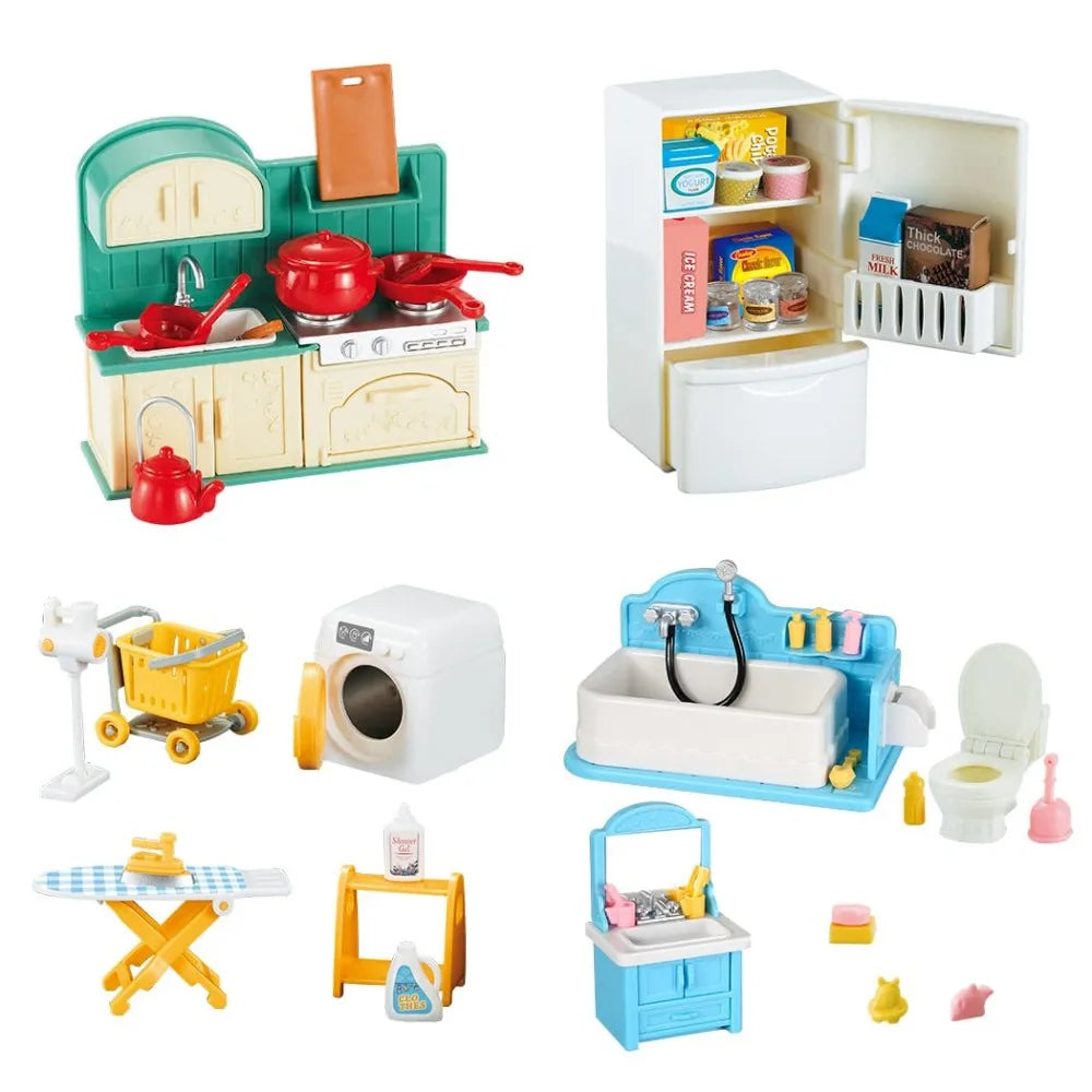 1:12 Miniature Dollhouse Furniture Set Pretend Play Accessories