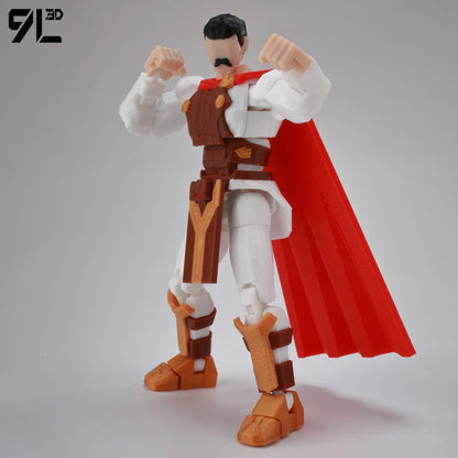 Invincible Boy Action Figure 14cm 3D Printed Multi Jointed Model