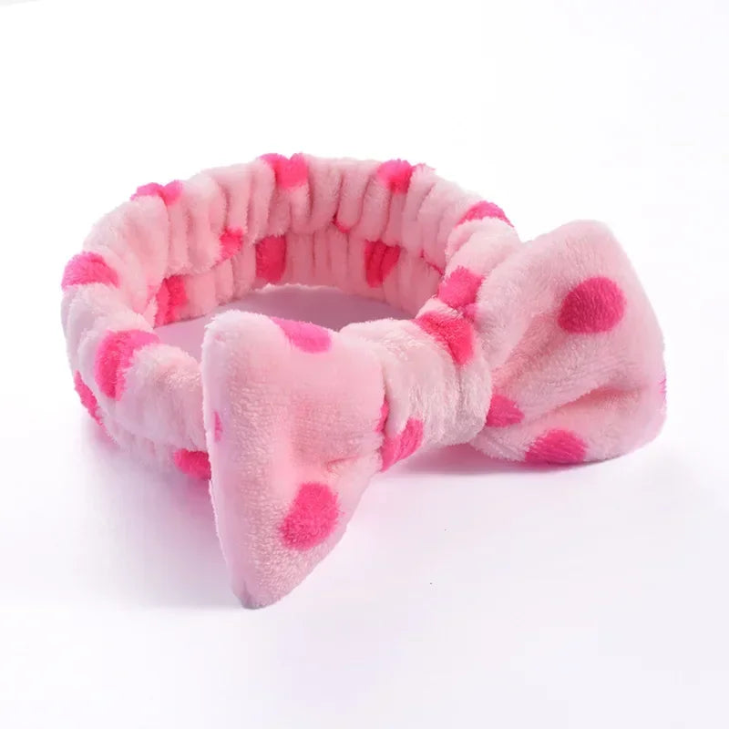 Makeup Headband – Soft Coral Fleece Face Wash Hair Band