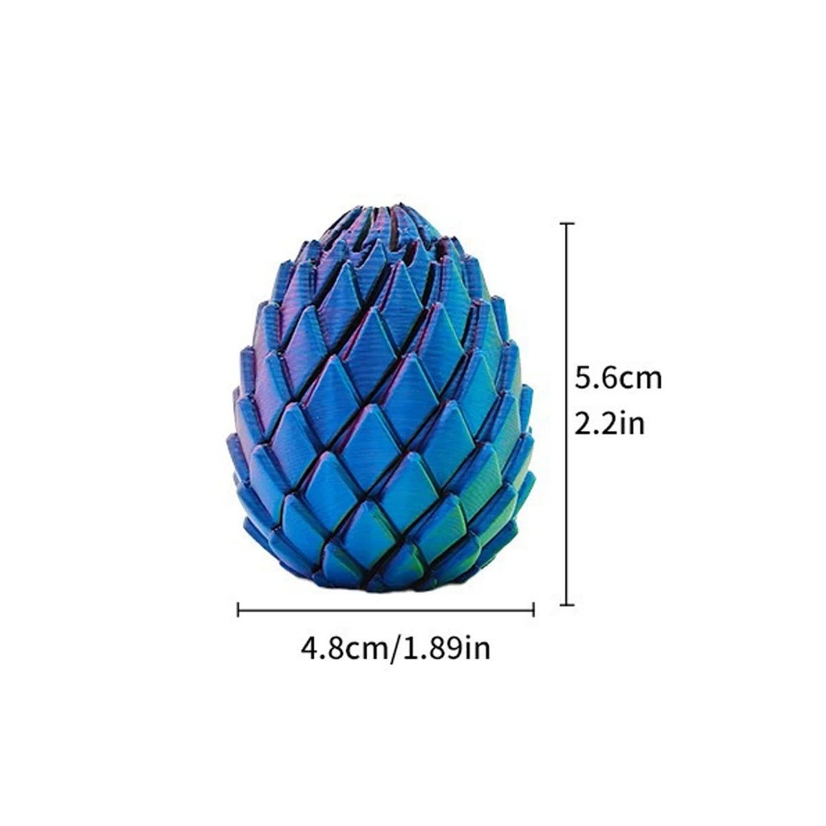 Dragon Egg Fidget Toy 3D Printed Expandable Sensory Stress Toy