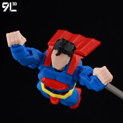 14cm Multi Jointed Action Figure 3D Printed Poseable Collectible Toy