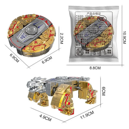 Transforming Robot Fidget Toy – Rotating Gyroscope Spinner