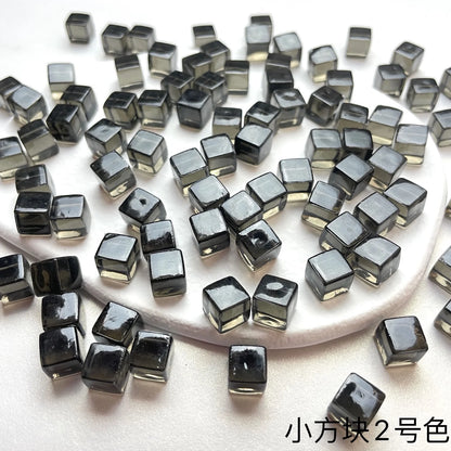 Transparent Cube Game Pieces Set – 50PCS Colorful Crystal Cubes