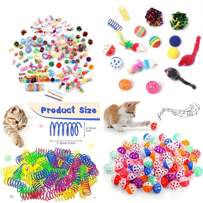 Cat Toy Variety Pack with Plush and Interactive Toys