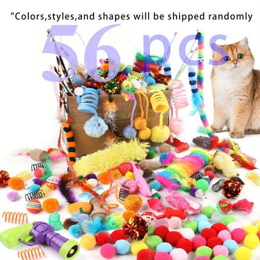 Cat Toy Variety Pack with Plush and Interactive Toys