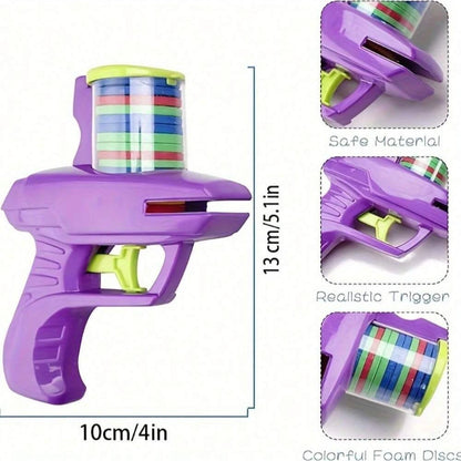 Foam Disc Launcher Handheld Flying Disc Shooter Toy