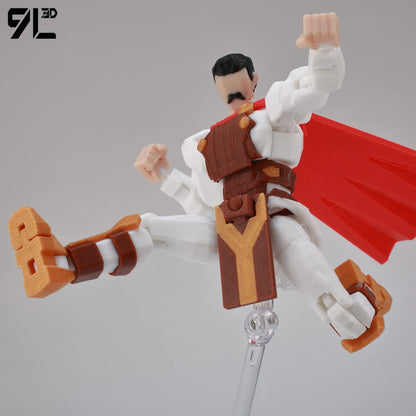 Invincible Boy Action Figure 14cm 3D Printed Multi Jointed Model