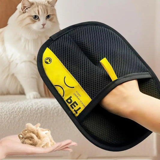 Pet Hair Remover Glove – Reusable Grooming Mitt with Lint Brush