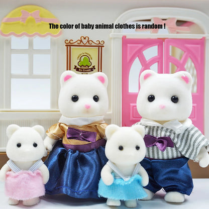 1:12 Mini Animal Doll Forest Family Dollhouse Figure