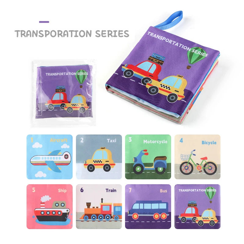 Soft Baby Cloth Book Montessori Sensory Learning Toy