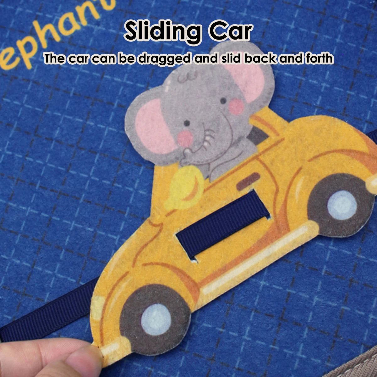 Montessori Busy Book Animal Cognitive Sensory Learning Toy