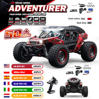 16106 1:16 4WD RC Monster Truck – 50KM/H High-Speed Off-Road Car with LED Lights