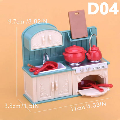 1:12 Miniature Dollhouse Furniture Set Pretend Play Accessories