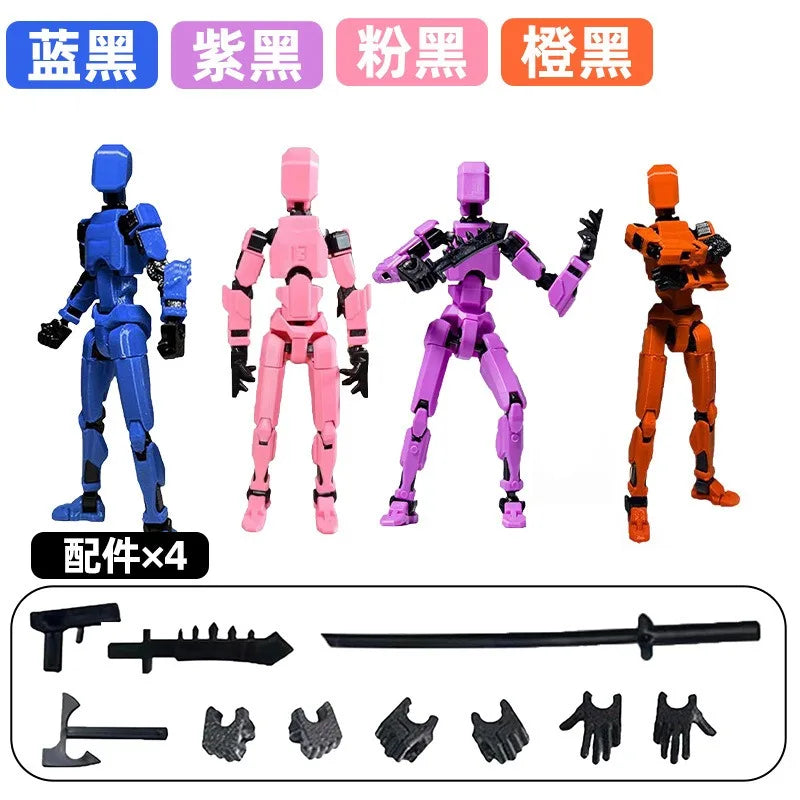 13-Joint Movable Robot Action Figure 3D Printed DIY Toy