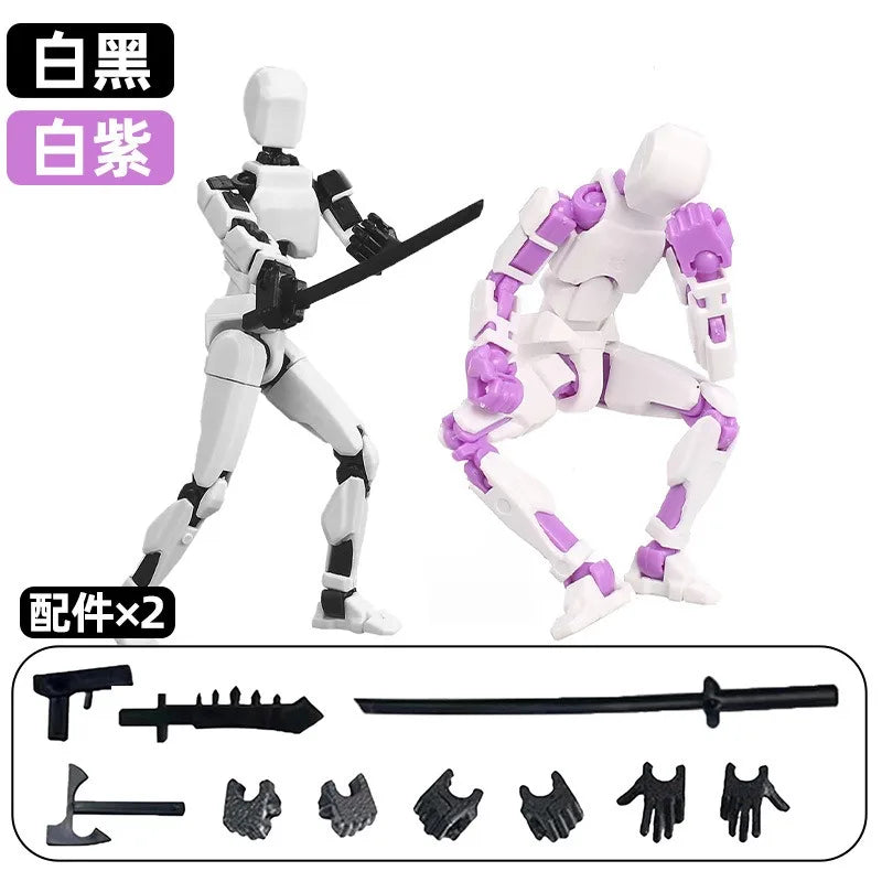13-Joint Movable Robot Action Figure 3D Printed DIY Toy