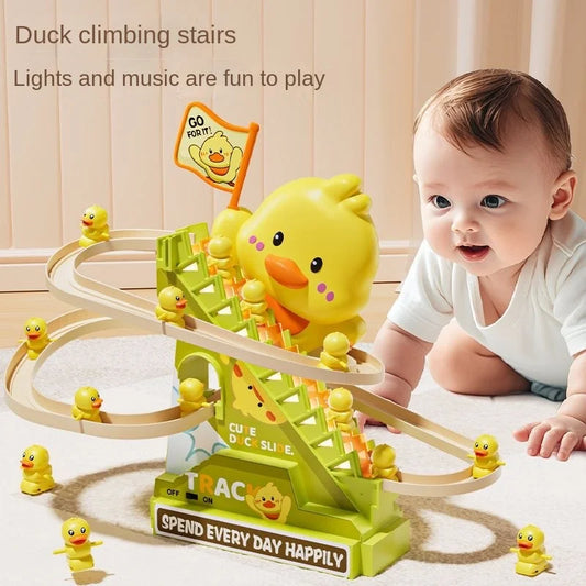 Climbing Ducks Roller Coaster Toy with Lights & Music