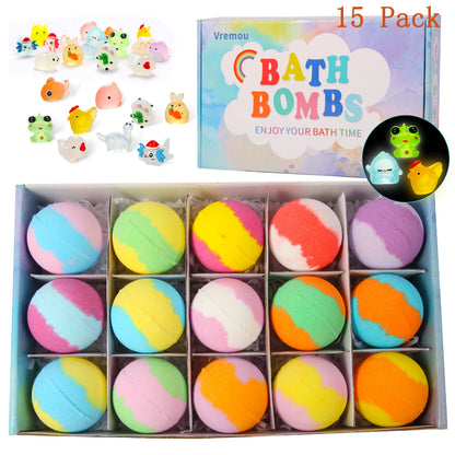 Kids Bath Bomb Gift Set 15/24 Pack with Surprise Inside