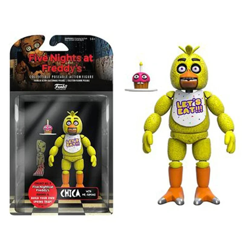 14cm Horror Bear Action Figure Movable PVC Collectible Toy