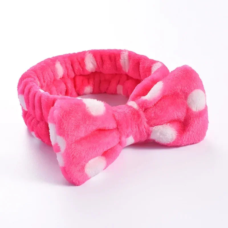 Makeup Headband – Soft Coral Fleece Face Wash Hair Band