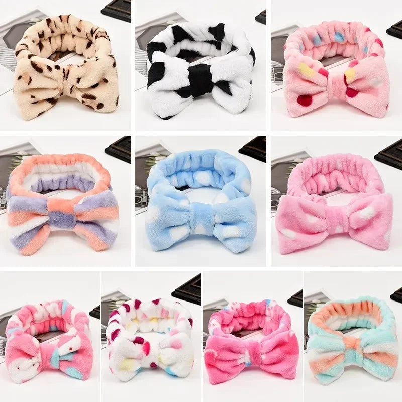 Makeup Headband – Soft Coral Fleece Face Wash Hair Band