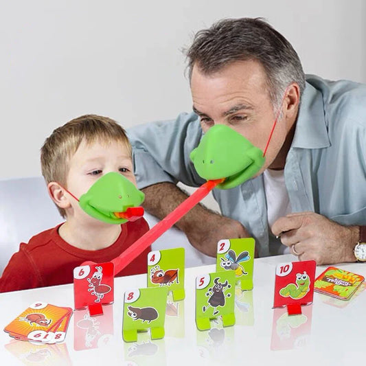 Frog Tongue Board Game Interactive Family Party Toy