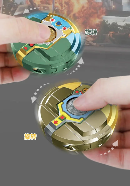 Transforming Robot Fidget Toy – Rotating Gyroscope Spinner