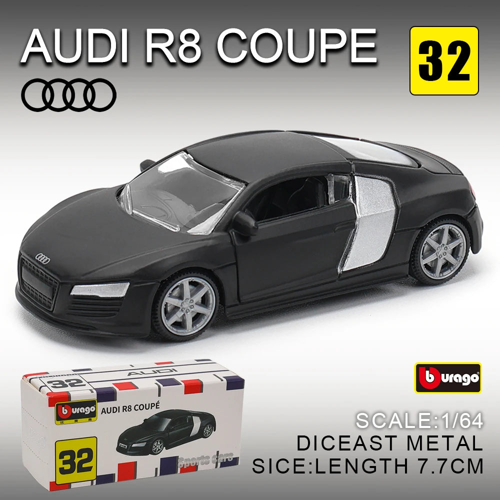 Bburago 1:64 Diecast Sports Car Model Collection