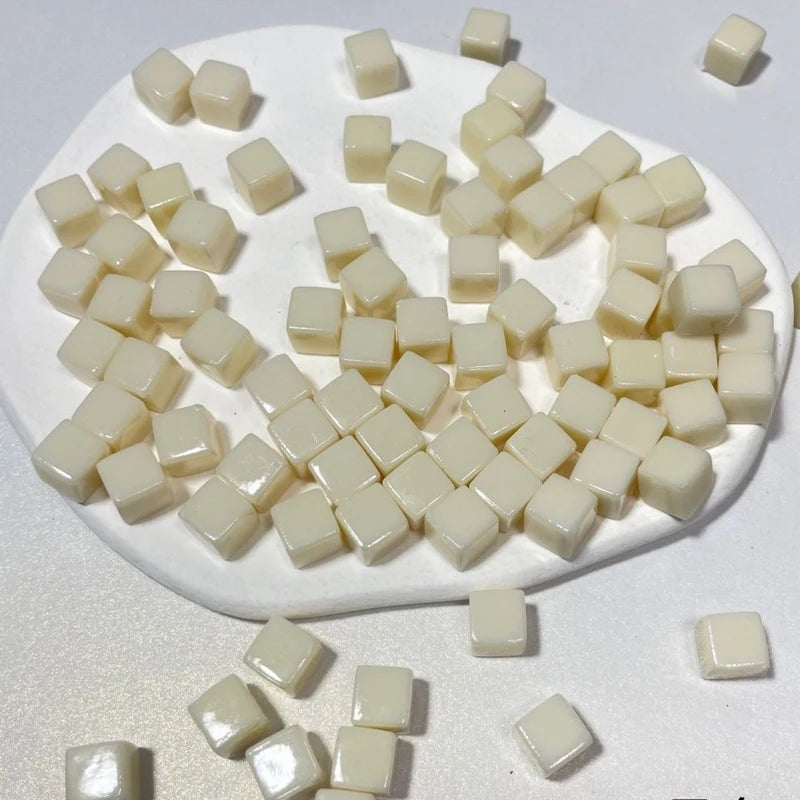 Transparent Cube Game Pieces Set – 50PCS Colorful Crystal Cubes