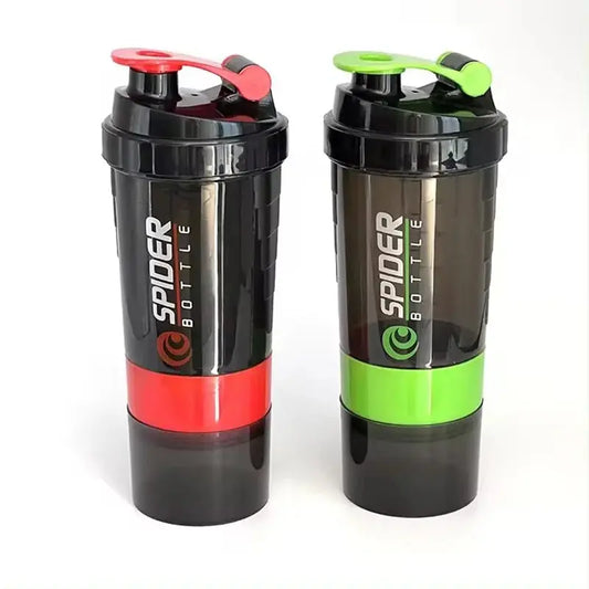 Protein Shaker Bottle – 3 Layer Fitness Mixing Cup