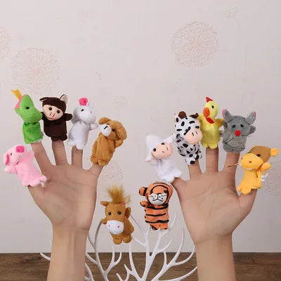 10 Pcs Finger Puppet Set for Kids Storytelling and Early Learning