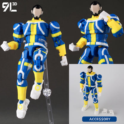 14cm Multi Jointed Action Figure 3D Printed Poseable Collectible Toy