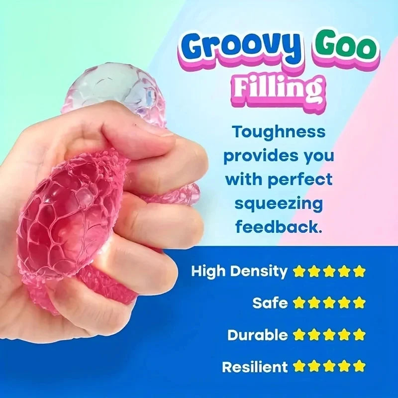 Squishy Ice Ball Toy Multicolor Stress Relief Squeeze Ball