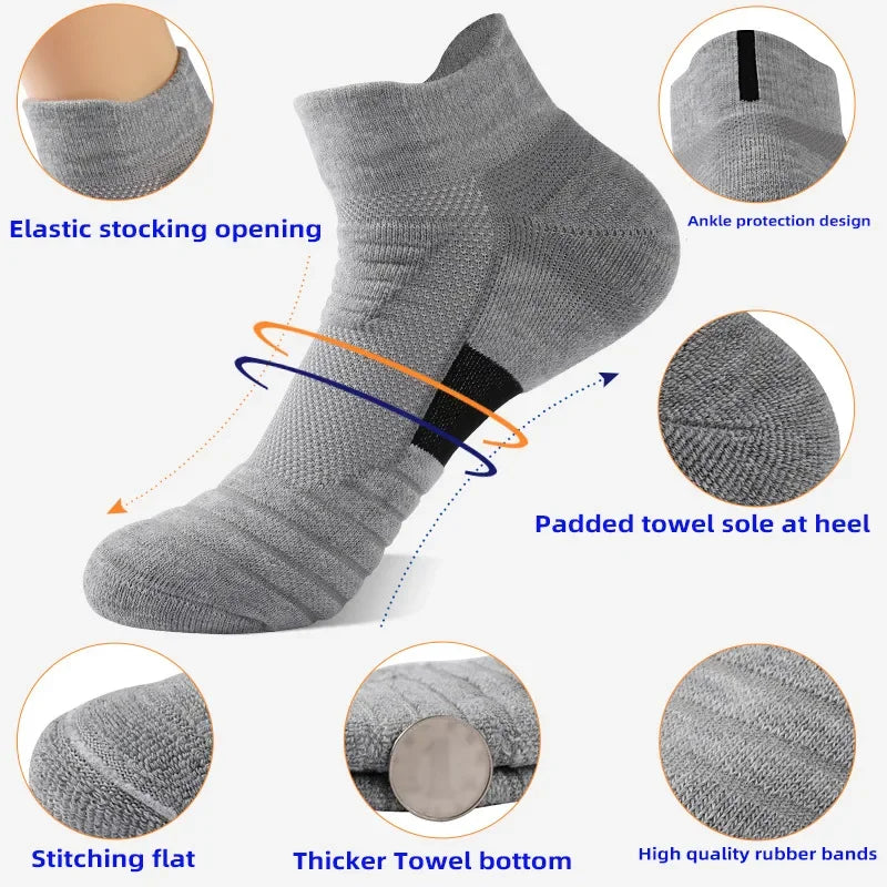 Anti Slip Soccer Socks Men Breathable Grip Sports Socks