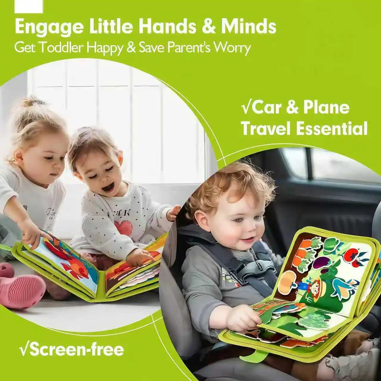 Alphabet Busy Board Felt Educational Learning Book