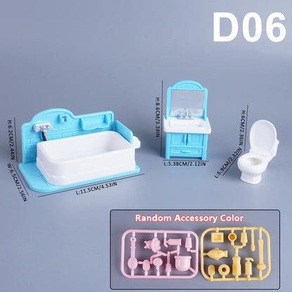1:12 Miniature Dollhouse Furniture Set Pretend Play Accessories
